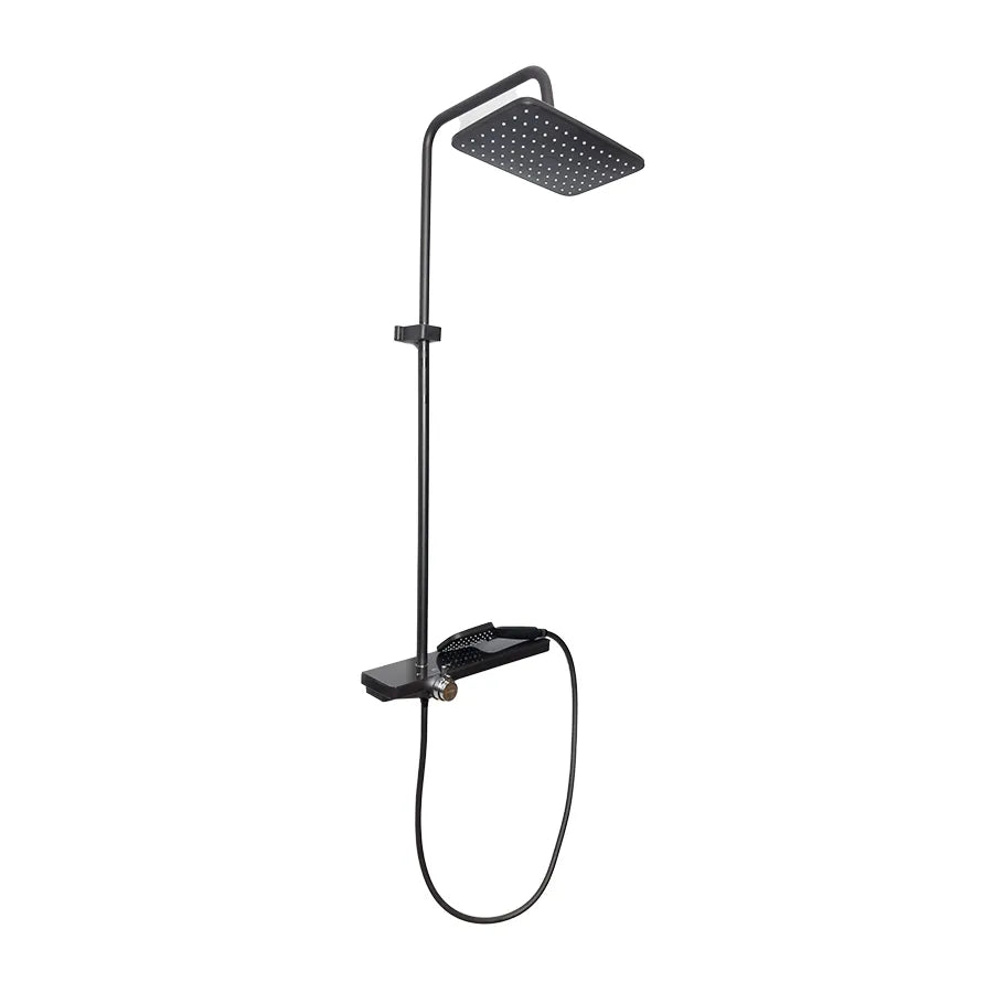 Black Stainless Steel Shower Column 11210H Default Title Alessandro Design