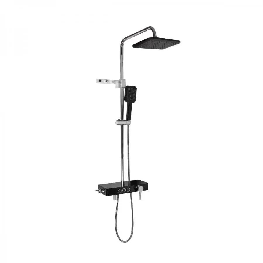 Shower Column LCD Display Stainless Steel Black Silver SJG/006 Faucets & Shower Columns Default Title Alessandro Design