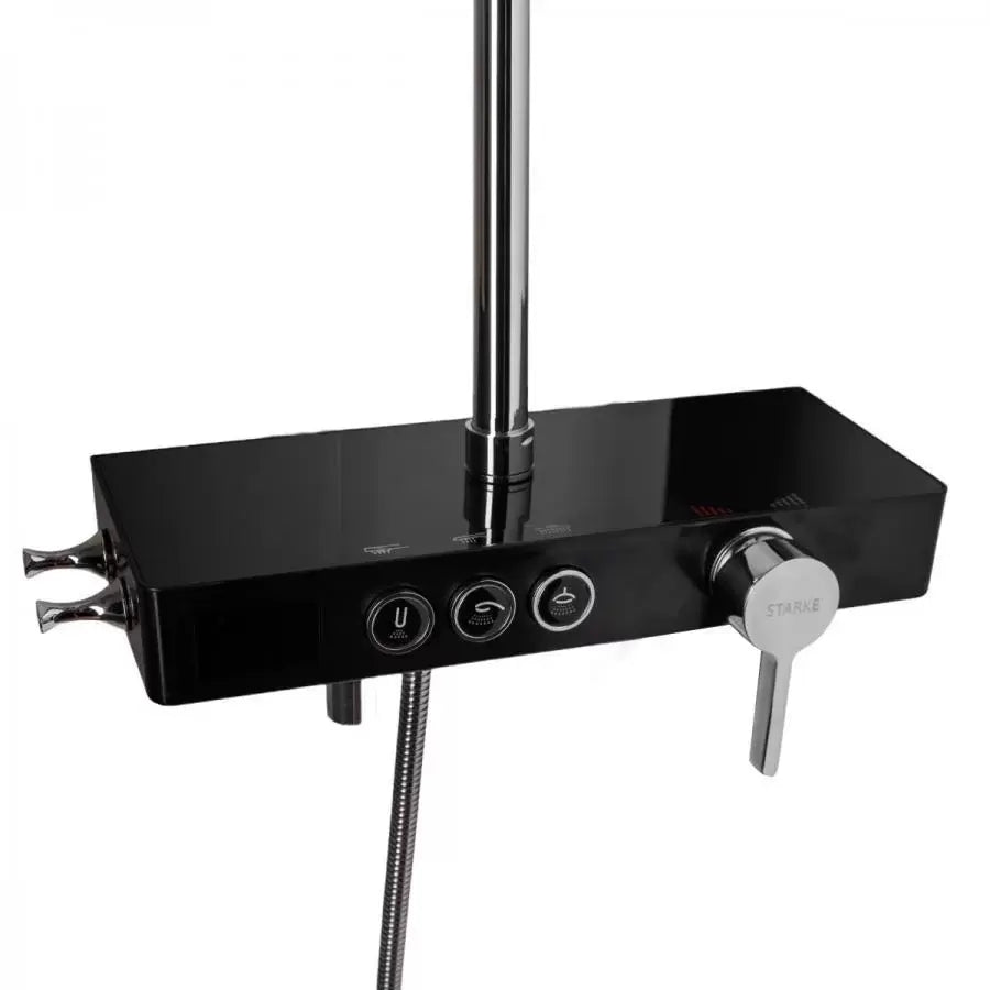 Shower Column LCD Display Stainless Steel Black Silver SJG/006 Faucets & Shower Columns Default Title Alessandro Design