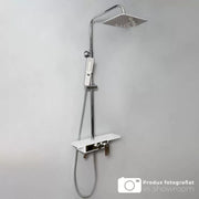 Shower Column, LCD Display, Stainless Steel, White/Silver, SJG/009 Faucets & Shower Columns Default Title Alessandro Design