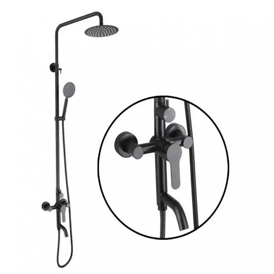 Shower Column, SUS304 Stainless Steel, Black, HS005 Faucets & Shower Columns Default Title Alessandro Design