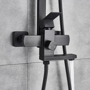 Shower Column SET, Stainless Steel, Square Para, Rain Effect, 3 Functions, Wall Mounted, Satin Black, Accessories Included, HS007 Faucets & Shower Columns Default Title Alessandro Design