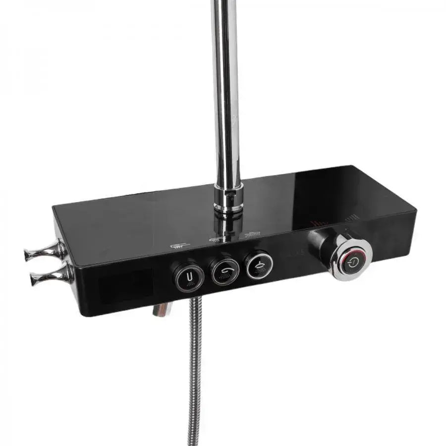 Shower Column LCD Display Stainless Steel Black Silver SJG/003 Faucets & Shower Columns Default Title Alessandro Design