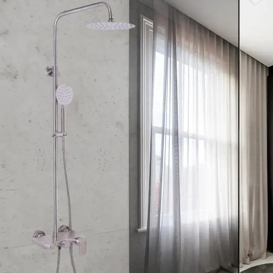 Shower Column, SUS304 Stainless Steel, Satin, N/LY001 Faucets & Shower Columns Default Title Alessandro Design