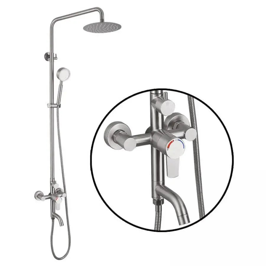 Shower Column, SUS304 Stainless Steel, Satin, N/LY0C2 Default Title Alessandro Design