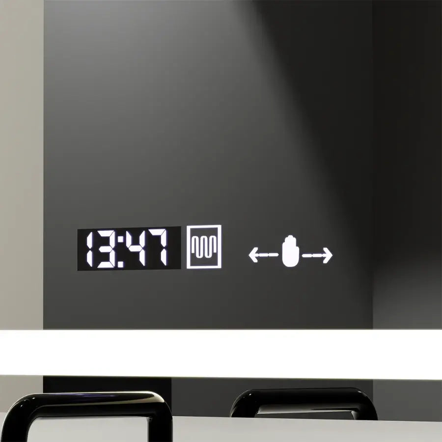 Rectangular LED Mirror, 120X70cm, Radiant MotionGlow Sensor Marcello, De-fogging System, Clock & Thermometer, Dimable Marcello Mirrors Default Title Alessandro Design