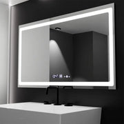 Rectangular LED Mirror, 120X70cm, Radiant MotionGlow Sensor Marcello, De-fogging System, Clock & Thermometer, Dimable Marcello Mirrors Default Title Alessandro Design