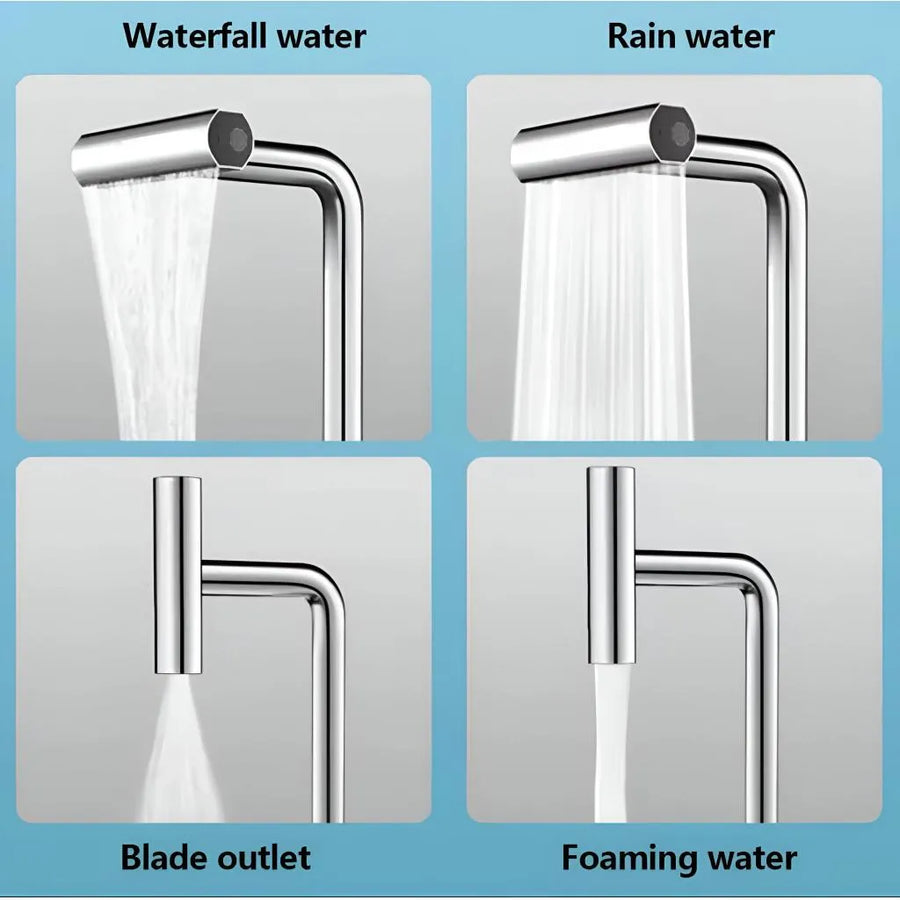 Sink Faucet Ceramic Cartridge Rotary Spout Shiny Chrome Connections Included EC03 Kitchen Faucets Default Title Alessandro Design