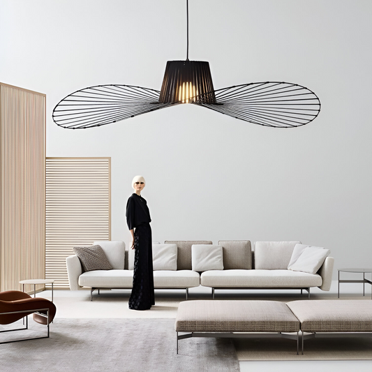 Hanging Chandelier ELIAS 35cm, 1x E27, Metal, Black Industrial Chandeliers Default Title Alessandro Design