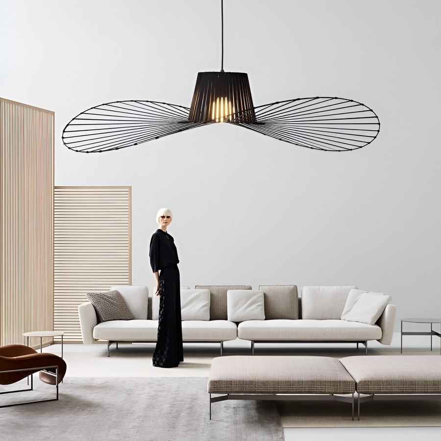 Hanging Chandelier ELIAS 35cm, 1x E27, Metal, Black Industrial Chandeliers Default Title Alessandro Design