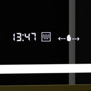 Rectangular LED Mirror, 100x80cm, Verite Royale Gold Motion Glow Marcello, Demisting System, Clock & Thermometer, Dimable Mirrors Marcello Default Title Alessandro Design