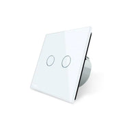 Touch Switch, Double, White, Secure Glass, Livolo Switches Default Title Alessandro Design
