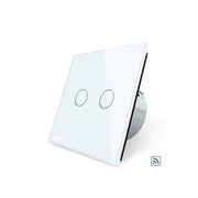 Touch Wireless Switch, Double, White, Secure Glass, Livolo Default Title Alessandro Design