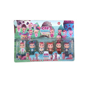 Toy Set of 6 Babies Dressed up as Animals, 6 Pieces, Multicolor, Plastic Default Title Alessandro Design