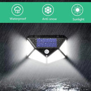 Solar Lamp with Motion Sensor, 100 LEDs, IP.65, Black Outdoor wall lights Default Title Alessandro Design