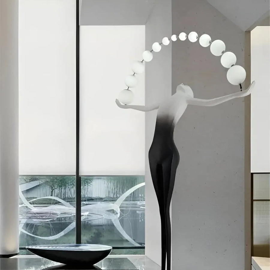 Amato LED Floor Lamp 24W 4000K Black Metal Veioze & Floor Lamp Default Title Alessandro Design