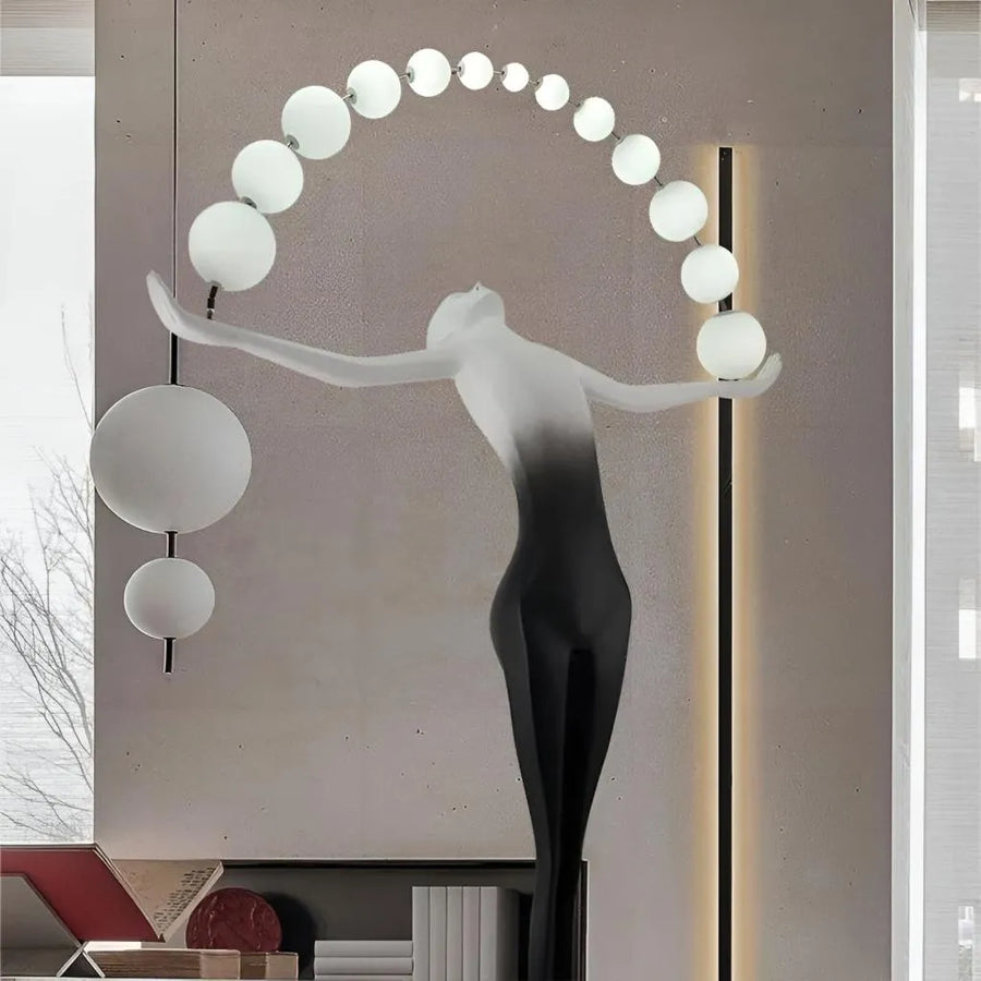 Anatolio LED Floor Lamp 24W 4000KMetal Black Veioze & Floor Lamp Default Title Alessandro Design