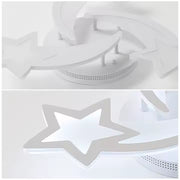 LED chandelier with remote control IPOMOEA 51W, 3 Stars, Cold/Warm/Neutral light, Dimmable, White LED chandelier with remote control Default Title Alessandro Design