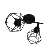 Aerope Chandelier, 2x E27, Metal, Black Industrial Chandeliers Default Title Alessandro Design