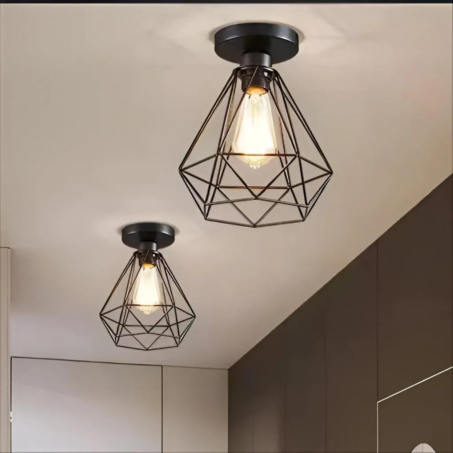 Aethra Chandelier, 1x E27, Metal, Black Industrial Chandeliers Default Title Alessandro Design