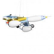 Airplane Chandelier 5x E14 Blue Children's Chandeliers Default Title Alessandro Design