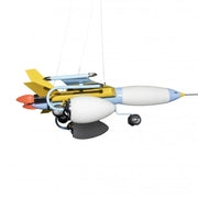 Airplane Chandelier 5x E14 Blue Children's Chandeliers Default Title Alessandro Design