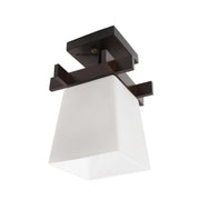 Cala Chandelier, 1 x E27, Brown with White, Wood and Glass Classic Chandeliers Default Title Alessandro Design