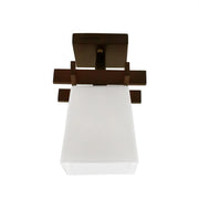 Cala Chandelier, 1 x E27, Brown with White, Wood and Glass Classic Chandeliers Default Title Alessandro Design