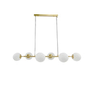 Capris Chandelier, 6x E27, Metal, Gold Modern Chandeliers Default Title Alessandro Design