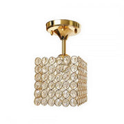 Catrina Crystal Chandelier, 1 x E27, Square, Gold Classic Chandeliers Default Title Alessandro Design
