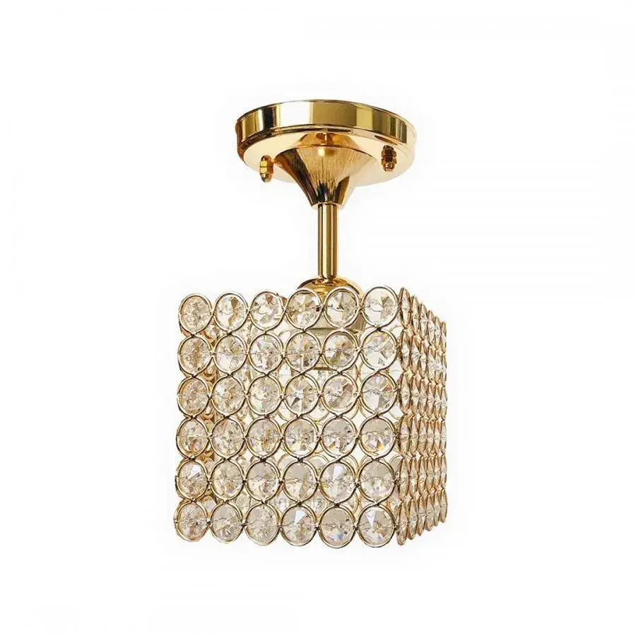 Catrina Crystal Chandelier, 1 x E27, Square, Gold Classic Chandeliers Default Title Alessandro Design