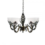 Rustic Chandelier COTTAGE, 5XE27, Antique Bronze, Metal and Glass Classic Candelabra Default Title Alessandro Design