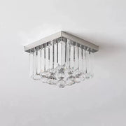 Crystal Chandelier MARTINEZ Linear Luxe, Diameter 35cm, 4x E14, Shiny Chrome Candelabre Moderne Default Title Alessandro Design