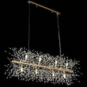 Lachlan Crystal Chandelier 8x G9 Gold Modern Chandeliers Default Title Alessandro Design