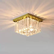 Crystal Chandelier MARTINEZ Linear Luxe, Diameter 35cm, 4x E14, Shiny Gold Modern Candelabra Default Title Alessandro Design