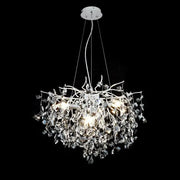 Konnan Crystal Chandelier 6*E14 Diameter 60cm White Crystal Candelabra Default Title Alessandro Design