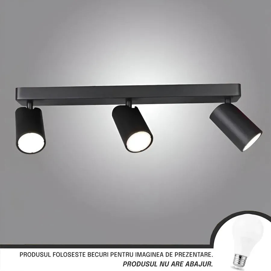 Joom Chandelier with Linear Projectors 3XGU10 Black LED Ceiling Lights Default Title Alessandro Design