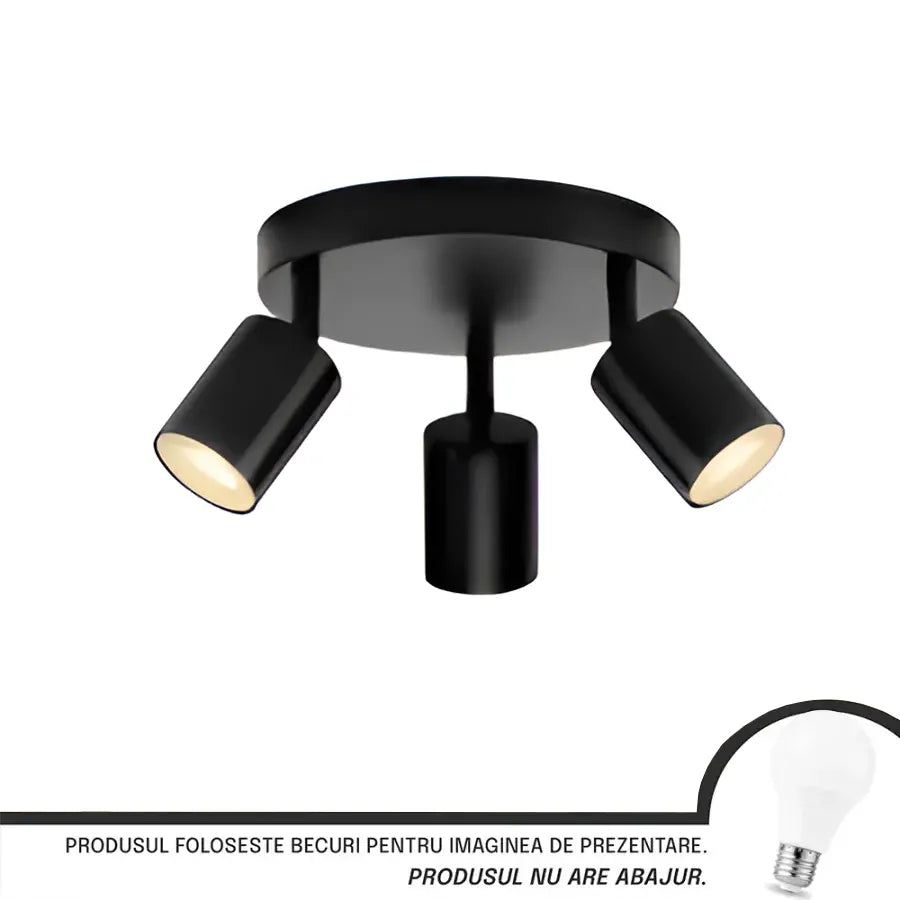 Joom Chandelier with Round Projectors, 3 X GU10, Black Modern Chandeliers Default Title Alessandro Design