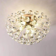 Crystal Chandelier MINUE, 4x G9, Diameter 35cm, Shiny Gold Crystal Chandeliers Default Title Alessandro Design