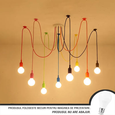 Kappa 8XE27 Multicolor chandelier