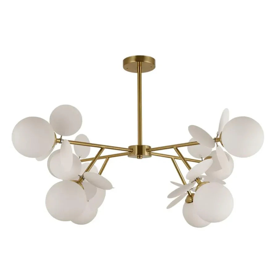 Modern bulb chandelier SVEN, 8x G9, White Gold, Metal Modern Chandeliers Default Title Alessandro Design
