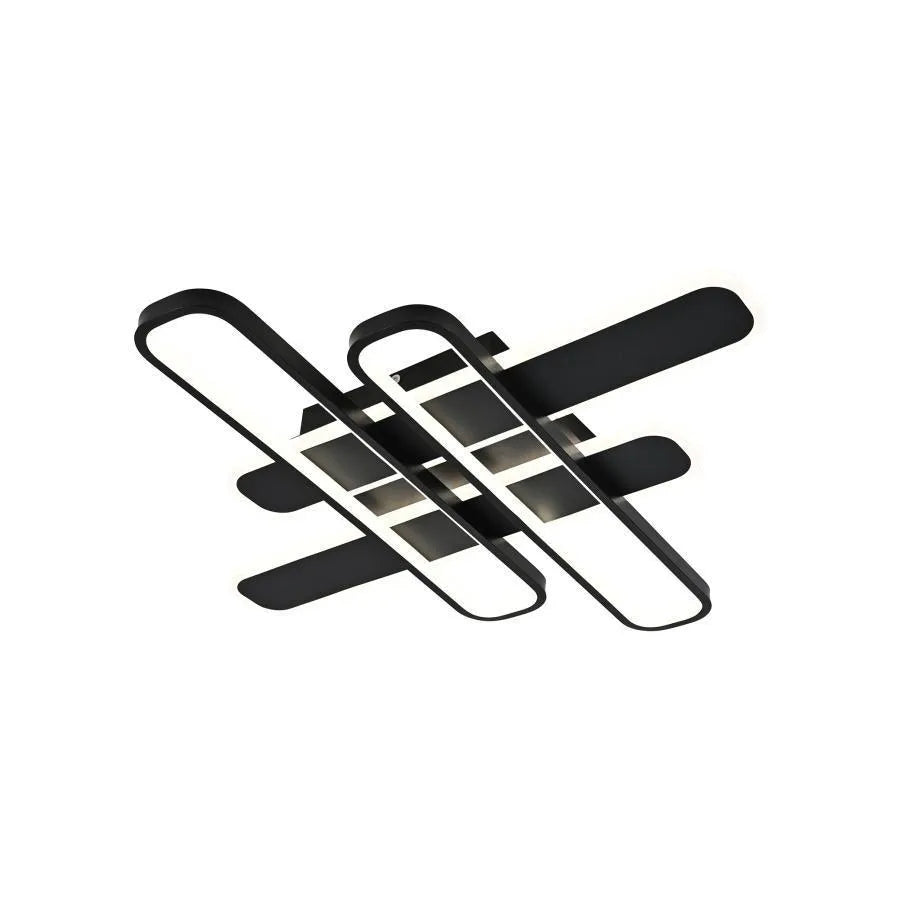 LED Chandelier with remote control AFINA 120W, 4 Elements, Cold/Warm/Neutral light, Dimmable, Black LED Chandeliers with Remote Control Default Title Alessandro Design