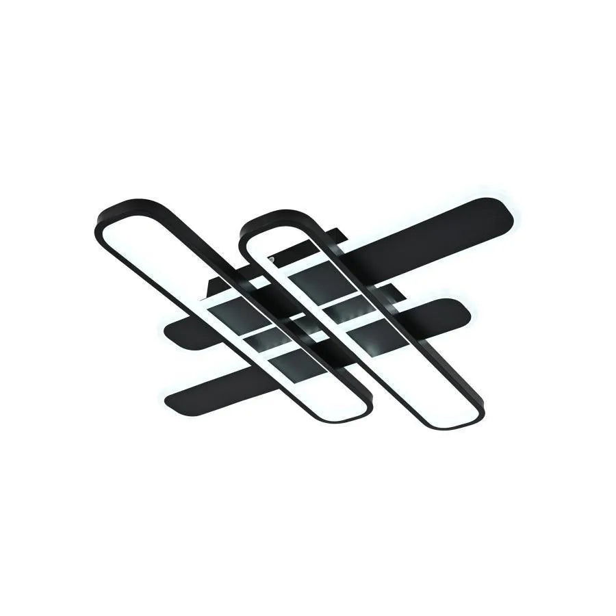 LED Chandelier with remote control AFINA 120W, 4 Elements, Cold/Warm/Neutral light, Dimmable, Black LED Chandeliers with Remote Control Default Title Alessandro Design