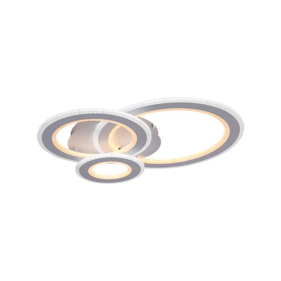 KYLIE LED Chandelier 77W, 3 Circles, Cold/Warm/Neutral light, White