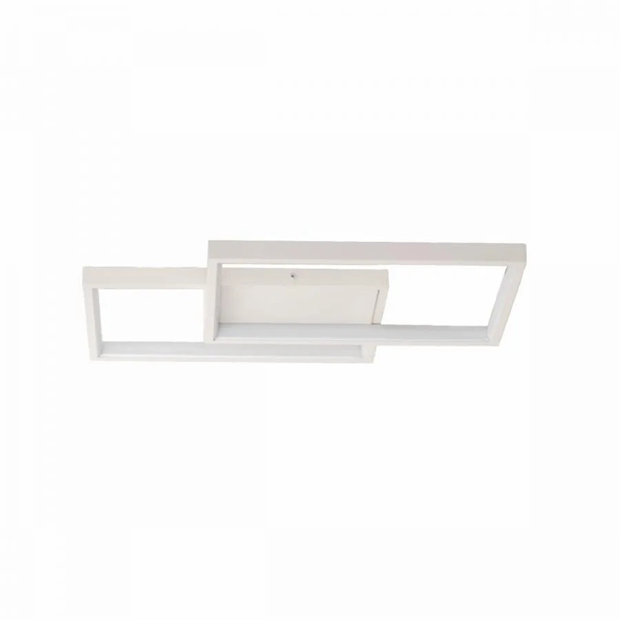 LED chandelier with remote control LANDYN 37W, 2 Squares, Cold/Warm/Neutral light, Dimmable, White LED chandelier with remote control Default Title Alessandro Design