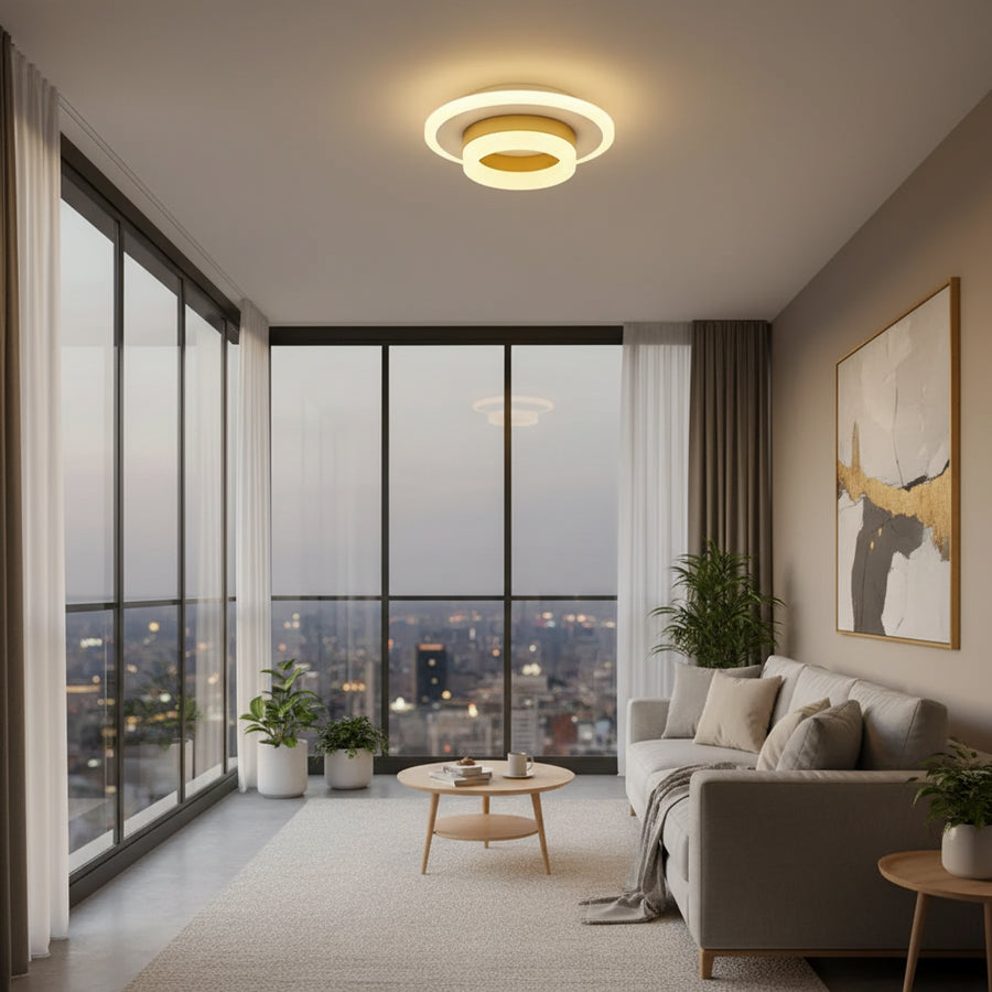 LED Chandelier SOLENA ROTONDA 21W, Diameter 20cm, Cold/Warm/Neutral light, Golden White LED Chandeliers Default Title Alessandro Design