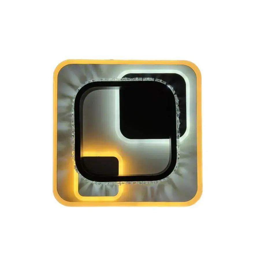 Crystal LED chandelier ARIELLA 39W, Square, Cold/Warm/Neutral light, Black LED Chandeliers Default Title Alessandro Design