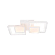 LED chandelier with remote control BALANS 44W, 2 Squares, Cold/Warm/Neutral light, Dimmable, White LED chandelier with remote control Default Title Alessandro Design
