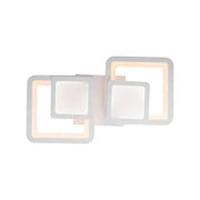 LED chandelier with remote control BALANS 44W, 2 Squares, Cold/Warm/Neutral light, Dimmable, White LED chandelier with remote control Default Title Alessandro Design