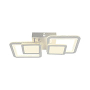 LED chandelier with remote control BALANS 44W, 2 Squares, Cold/Warm/Neutral light, Dimmable, White LED chandelier with remote control Default Title Alessandro Design